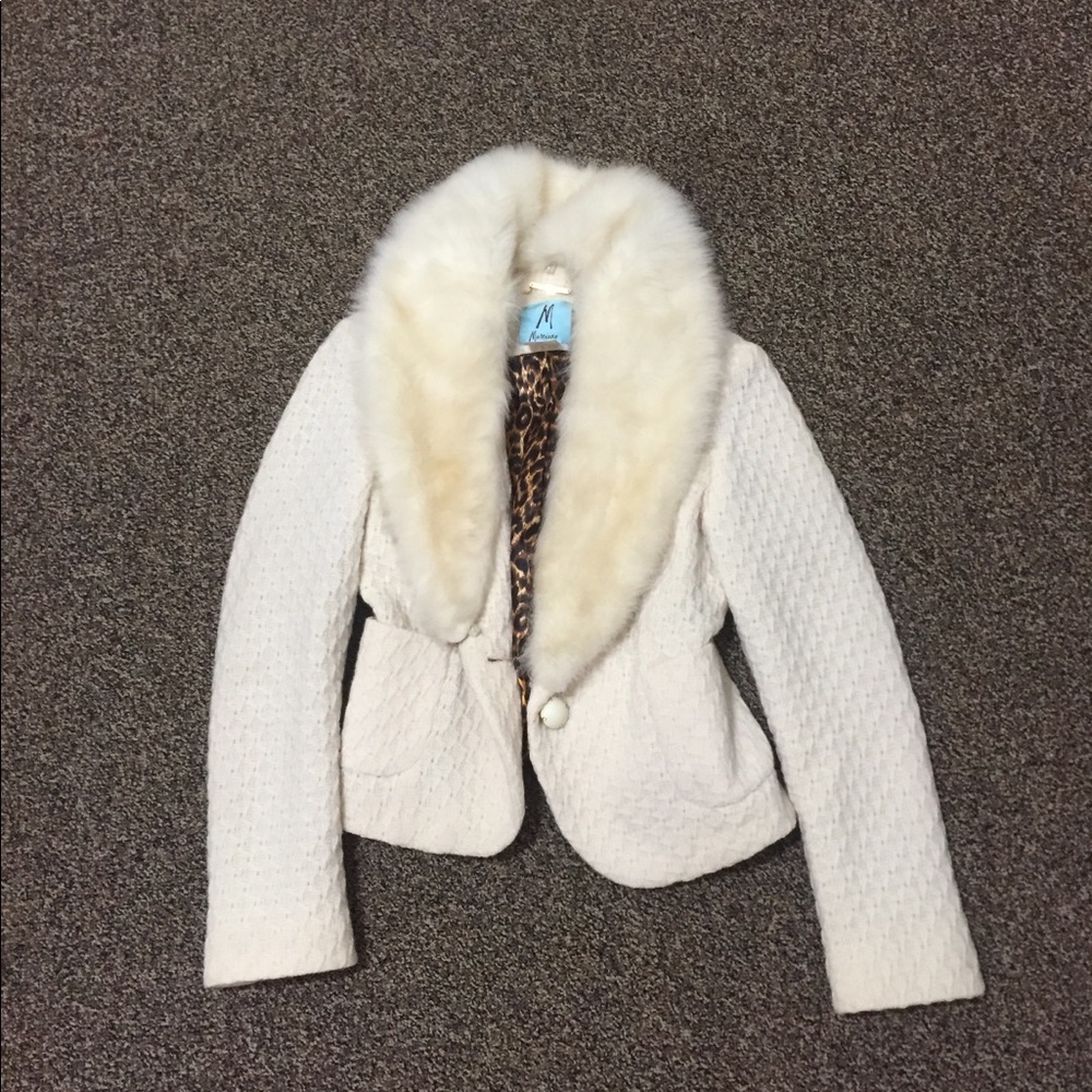 Marciano Wool Cream Coat/Blazer